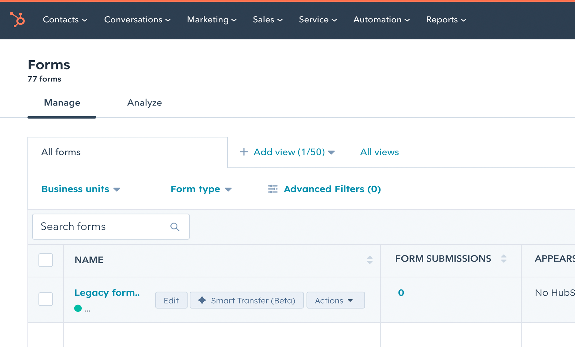 Smart form creation workflow