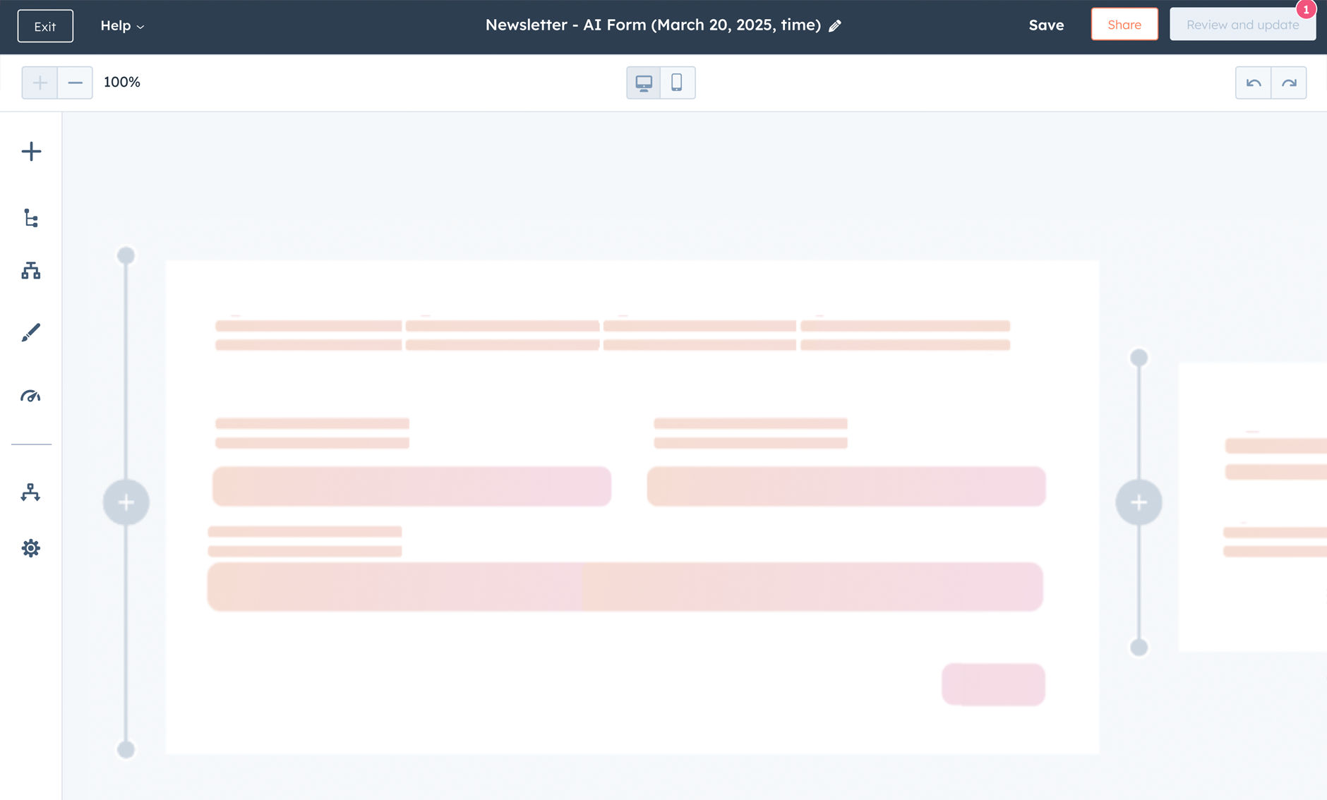 Smart form migration experience